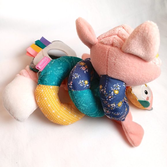 Infantino Go GaGa Spiral Car Seat Activity Toy pink Fox Car Seat - Picture 5 of 8